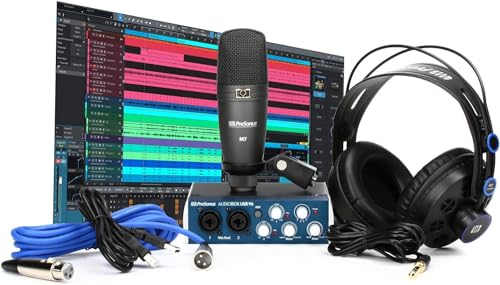 AudioBox Schnittstelle, Mikrofon & Kopfhörer PC/Mac - 2 Mic Pres blau