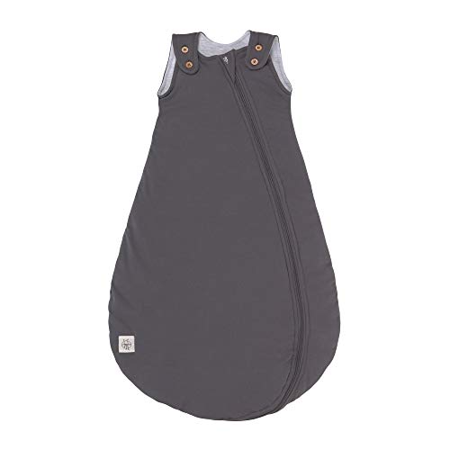 LÄSSIG Baby Ganzjahres Schlafsack ohne Ärmel unisex/Sleeping Bag Garden Explorer, Größe 50/56, 0-2 Monate anthracite