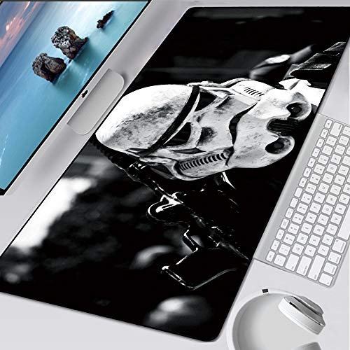 BILIVAN Star Wars Mauspad für Laptop, XXL, Gaming-Mauspad, HD, groß, XL, Gamer, Schreibtisch, Tastatur, Spielmatten (900 x 400 x 3 mm, 4)