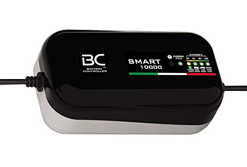 BC SMART 10000 - 12V 1A/10A - Batterieladegerät mit automatischer Temperaturkompensation - 4 Ladeprogramme für Autobatterien, Motorradbatterien, Start-Stopp-Batterien und Stromversorgung