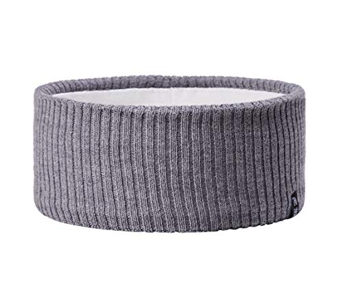 Enter the Complex® Stirnband für Damen und Herren aus 100% Merino Wolle, Winter Kopfband, weich und stylish, Unisex, Grau