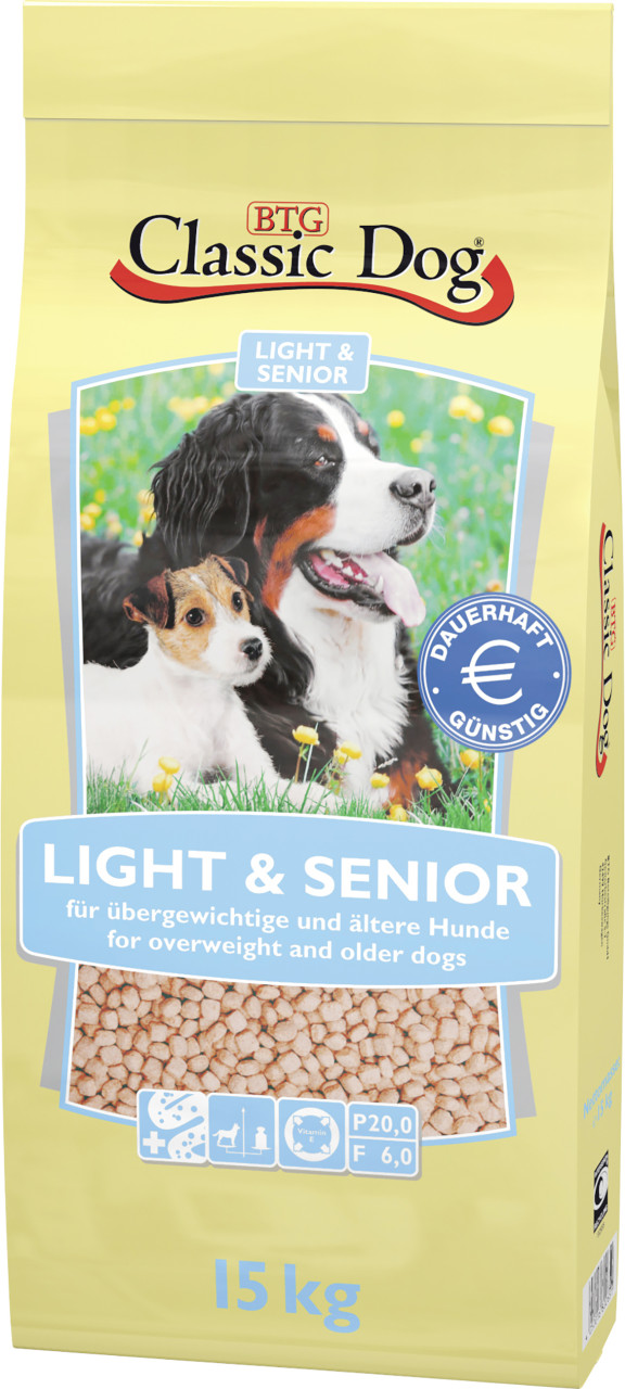 Classic Dog Light und Senior 15 kg
