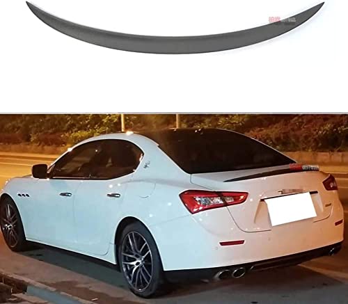 MAUWEY Heckspoiler Flügel Lippe für Maserati Ghibli 2014-2017,Dachspoilerflügel Heckspoiler,Carbon-Look