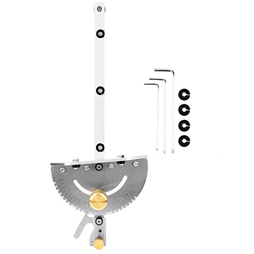 Gehrungslehre, hochpräzises Tischkreissägewerkzeug mit 3 Schraubenschlüsseln für Tischkreissäge, Bandsäge, Frästisch, Scheibenschleifer, Bandschleifer