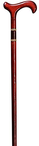 Gehstock Bijoux Derby Mahagonirot Farbe Rot Material Buche Länge 80cm Bis 112cm Belastbar Bis 100kg