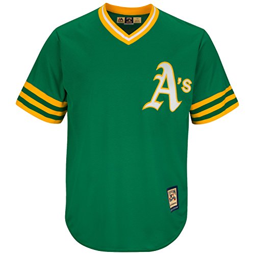 Majestic Oakland Athletics Cooperstown Cool Base Retro Green Jersey