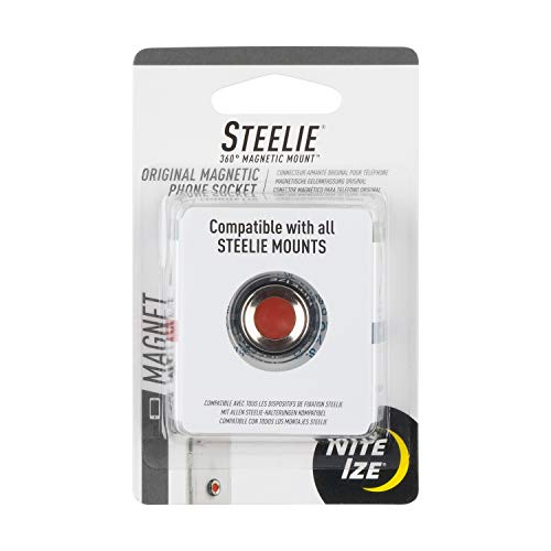 Nite Ize IZE STSM-11-R7 NI-STSM-11-R7 Steelie Magnetische Gelenkfassung Klebepad Handy-Kfz-Halterung, Silber