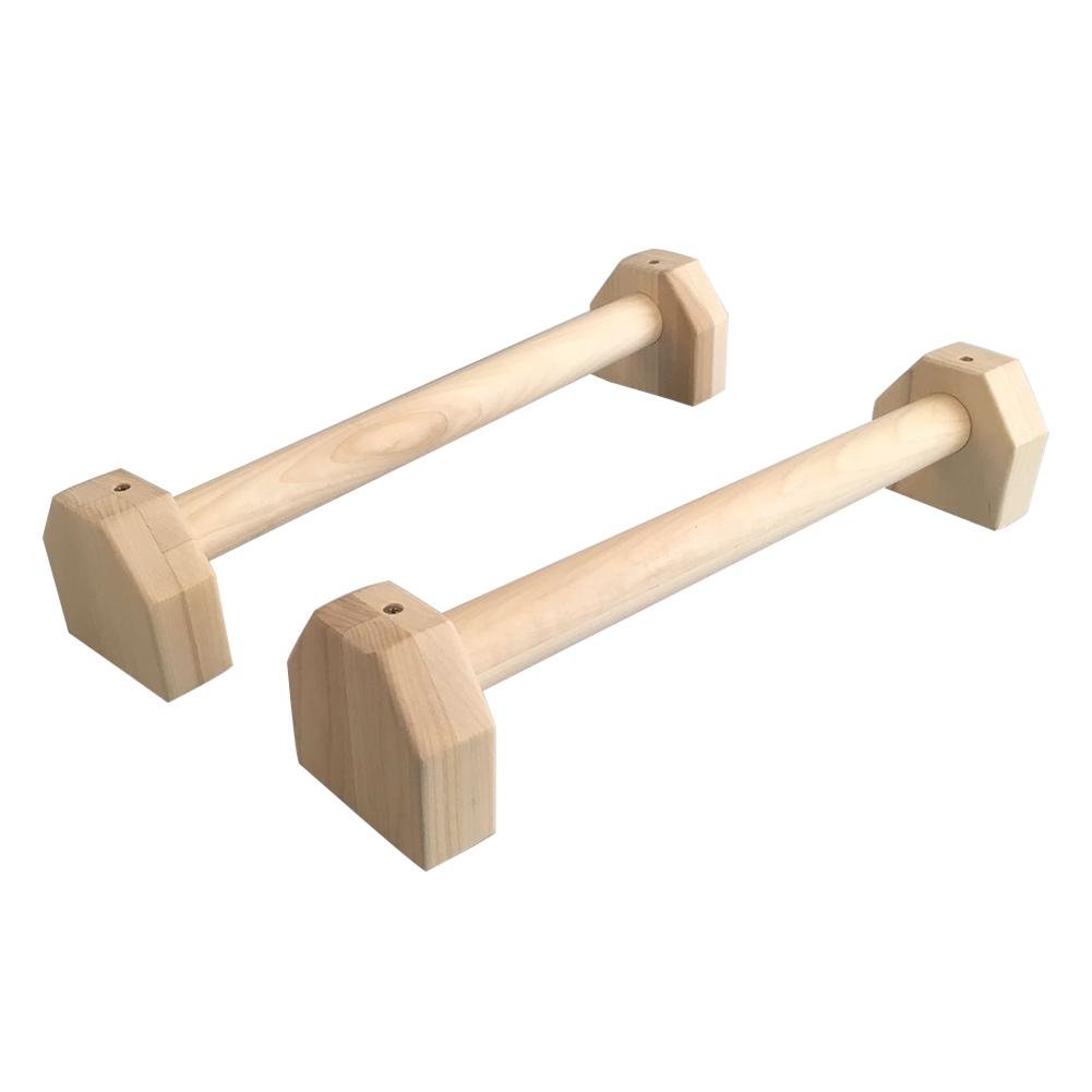 1 Stück Fitness Parallettes Push up liegestützgriffe Holz Handstand mit Buchsbaum Liegestütze Doppelstab Schweißabsorbierend und Rutschfest Mottenfest für Crossfit Calisthenics 19.69 3.94 3.94in