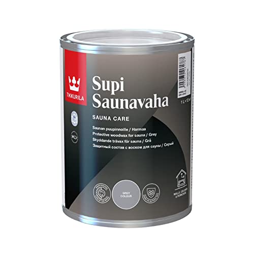 TIKKURILA SUPI SAUNAVAHA Sauna Schutz 900 ml | Weiß