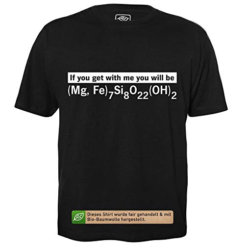 Cummingtonite - Herren T-Shirt für Geeks mit Spruch Motiv aus Bio-Baumwolle Kurzarm Rundhals Ausschnitt, Größe M