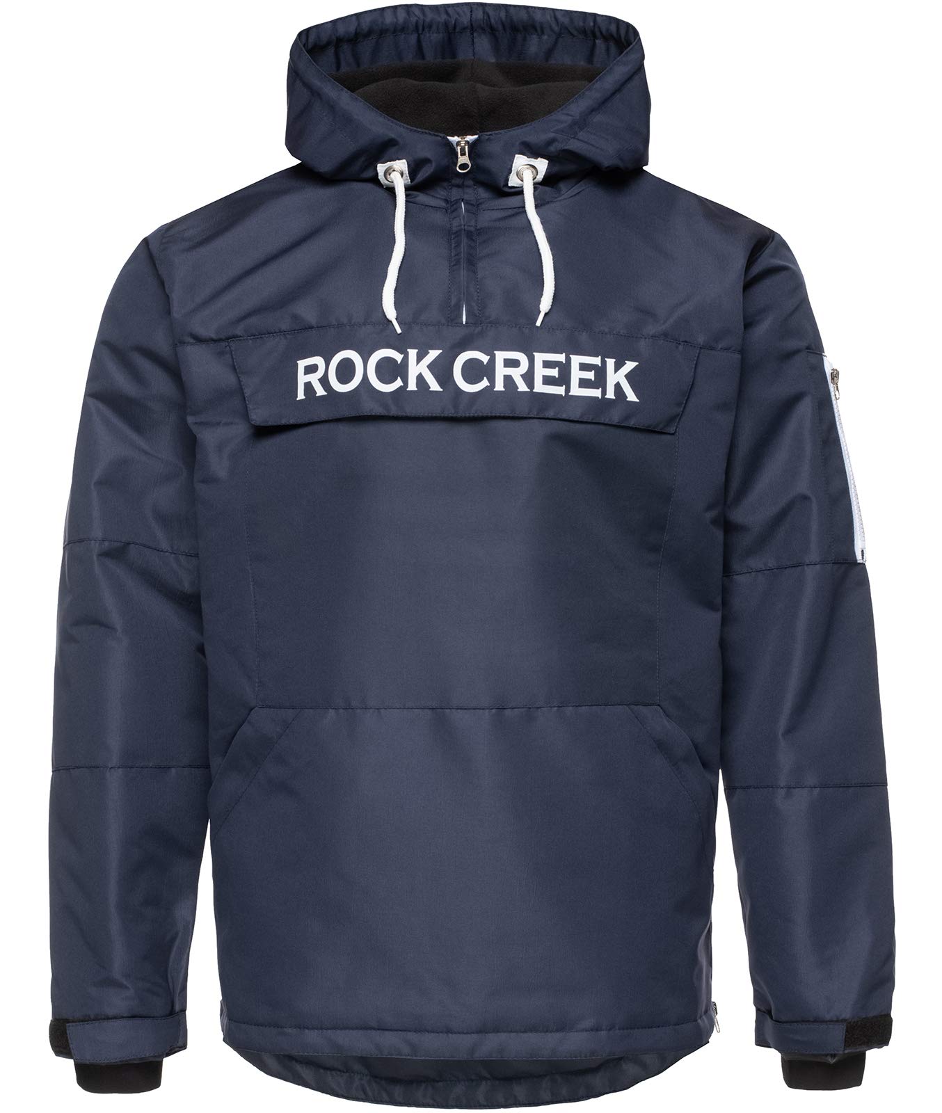 Rock Creek Herren Windbreaker Jacke Übergangsjacke Anorak Schlupfjacke Kapuze Regenjacke Winterjacke Herrenjacke Jacket H-167 Dunkelblau 3XL