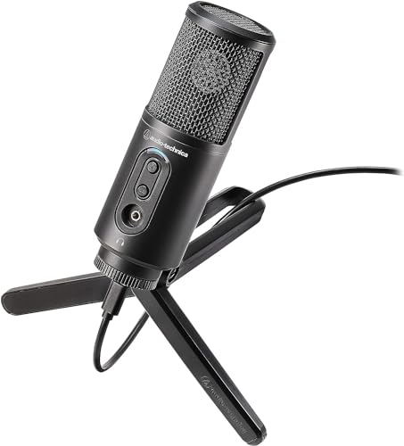 Audio-Technica ATR2500x-USB Unidirektionales Kondensatormikrofon für Streaming/Podcasting/Aufnahme