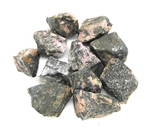 Amaryllis Deko-Stein Rohstein Rhodonit in Matrix 3-5 cm 1 Kg