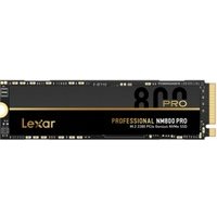 Lexar Professionelle 512GB NM800 PRO M.2 2280 PCIe Gen4x4 NVMe SSD, Lesegeschwindigkeiten bis zu 7450MB/s, für Gamer und Creators (LNM800P512G-RNNNG)