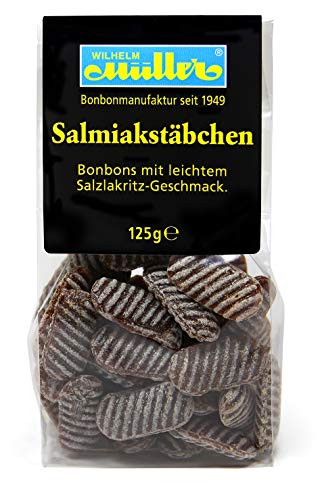 Salmiakstäbchen, Bonbons mit leichtem Salzlakritz-Geschmack (8 Tüten)