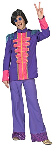 Das Kostümland Sergeant Pepper Beatles Jacke für Herren - Lila - Gr. 48 50