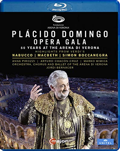 Placido Domingo - Opera Gala - 50 Years at the Arena di Verona [August 2019] [Blu-ray]