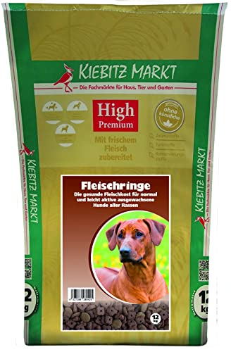Kiebitzmarkt High Premium Hundefutter Trockenfutter Fleischringe (12 kg)