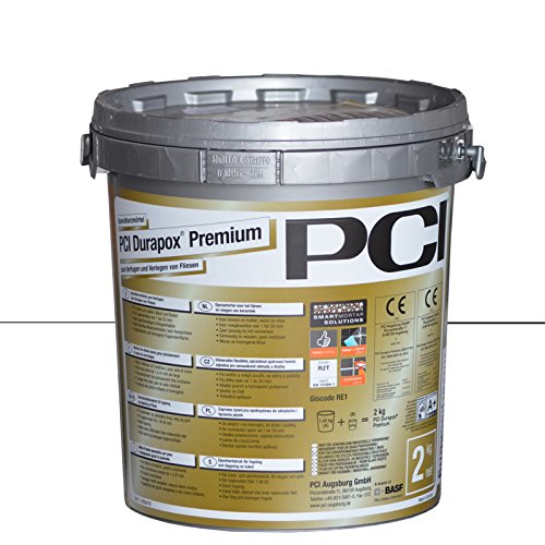PCI Durapox Premium Reaktionsharz-Mörtel 2kg Eimer, Brillantweiß