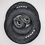Kenda 2x Reifen 909A 10 Zoll mit abgewinkelten AV-Schläuchen | Zoll/Maß: 10 x 2 | ETRTO: 54-152 Kinderwagen, Buggy, Roller