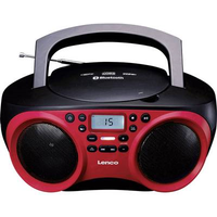Lenco UKW CD-Radio SCD-501 AUX, Bluetooth®, CD, UKW, USB Rot, Schwarz (SCD-501 Red/Black)