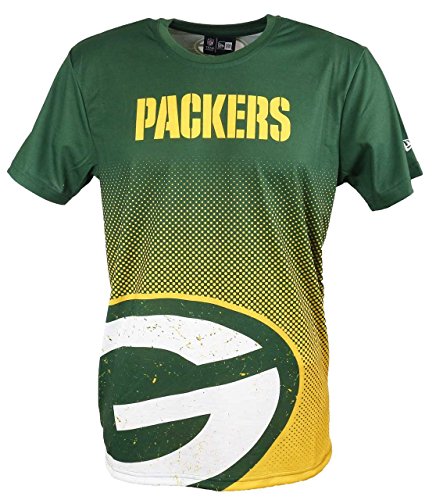 New Era Green Bay Packers Tee/T Shirt NFL Gradient Tee Green - 3XL