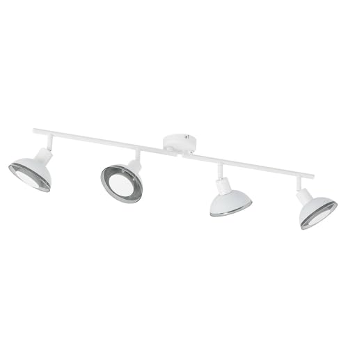 Lindby LED Deckenlampe 'Erin' (Modern) in Weiß aus Metall u.a. für Wohnzimmer & Esszimmer (4 flammig, GU10, inkl. Leuchtmittel) - Deckenleuchte, Wandleuchte, Strahler, Spot, Lampe, Wohnzimmerlampe