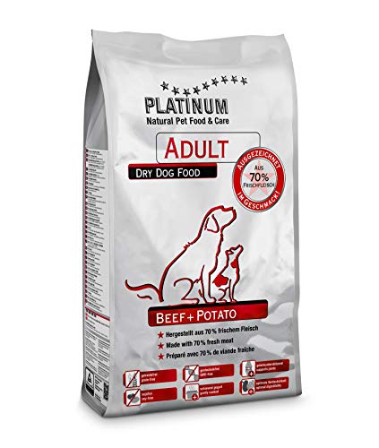 Platinum Beef & Potatoes 5 kg Kroketten für Hunde Grain Free Semiumide Manzo