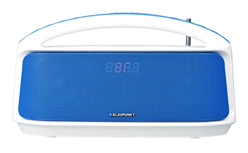 Blaupunkt BT 55e BL Stereo Bluetooth Boombox mit UKW Radio (30 Watt, MP3 Link, USB für MP3, USB Lader, Lithium Ionen Akku) blau