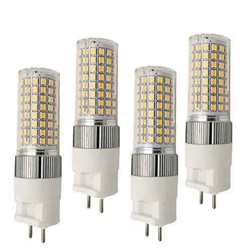 QLEE G12 LED-Leuchtmittel, 16 W, Mais Light G12, LED-Leuchtmittel, 3000 K, Warmweiß, Ersatz 35 W, Metall, Halogenlampe, 2 Pins, Garagenlicht, Büro, LED Birne Downlight