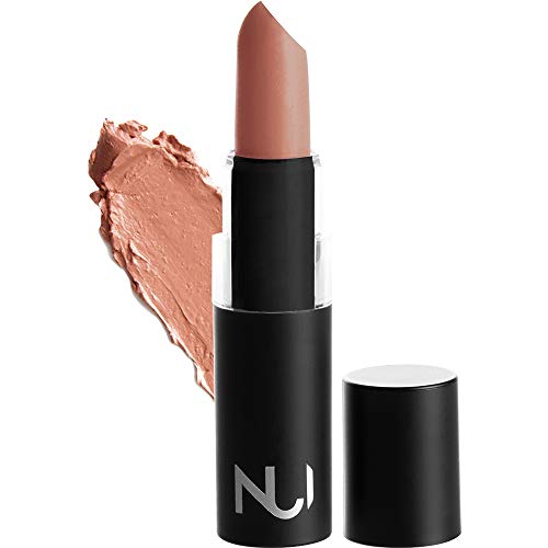 NUI Cosmetics Naturkosmetik vegan natürlich glutenfrei Make Up- Natural Lipstick NYREE Lippenstift mit braunem Apricot Nude Farbton