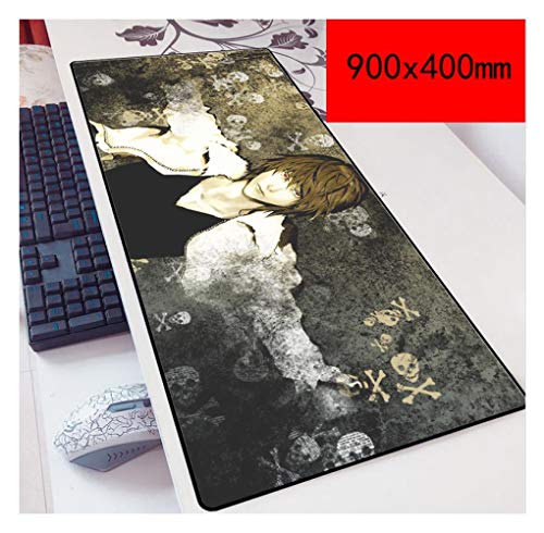IGIRC Mauspad Death Note Speed Gaming Mouse Pad | XXL Mousepad | 900 x 400mm Größe | 3 mm Dicke Basis |Perfekte Präzision und Geschwindigkeit, I