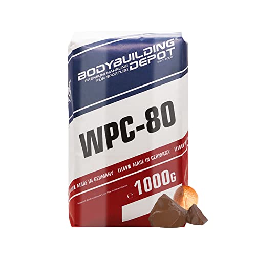 BODYBUILDING DEPOT WPC-80, Whey Konzentrat, 1000g Papiertüte, Nuß-Mix