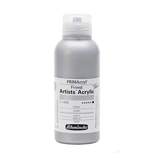 Schmincke – PRIMAcryl® - feinste Künstler-Acrylfarben, Silber - 250 ml