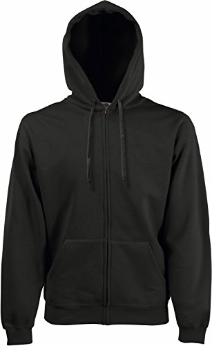 Fruit of the Loom: Hooded Zip Sweat 62-034-0, Größe:2XL;Farbe:Charcoal