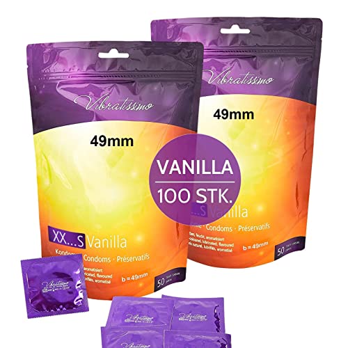 AMOR Vibratissimo 49mm Markenkondome XXL-Kondome, 100 Stück, naturfarben