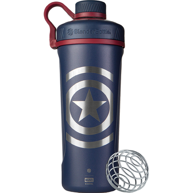 BlenderBottle Marvel Comics Radian Edelstahl Trinkflasche 770ml, Thermoflasche mit BlenderBall, geeignet als Wasserflasche, Protein Shaker und Fitness Shaker, BPA frei