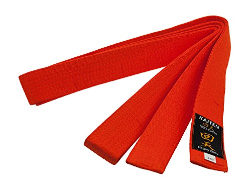 Kaiten Karategürtel Gürtel Budogürtel Baumwolle (orange) (325)