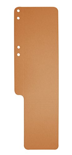 Exacompta 13709B 100er Pack Premium Aktenschwänze Exaflex aus Recycling Karton mit Seitenfalz genutet und gelocht, ideal für Exaflex Kanzlei Hängehefter für Büro Kanzlei und Anwälte, orange