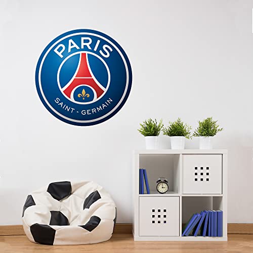 Beautiful Game Wandtattoo mit Wappen von Paris Saint-Germain, 120 cm Breite x 120 cm Höhe