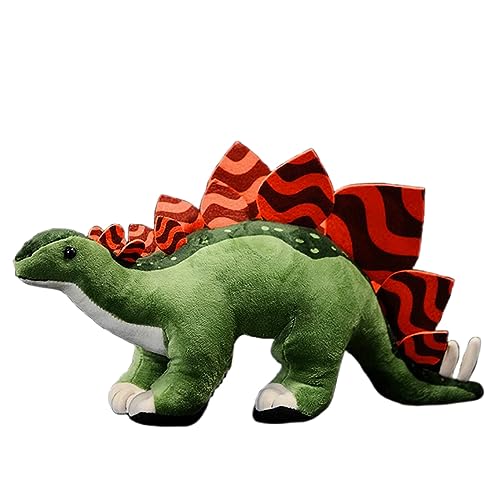 Tiny Heart Stegosaurus Dinosaurier Stofftier Plüschtier realistisches Dinosaurier Plüsch schönes Tier niedliche und weiche Geschenke Dinosaurier für Kinder Jungen und Mädchen Spielzeug Grün 16”