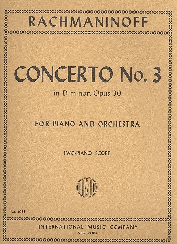 Concerto d minor no.3 opus.30: fo piano and orchestra