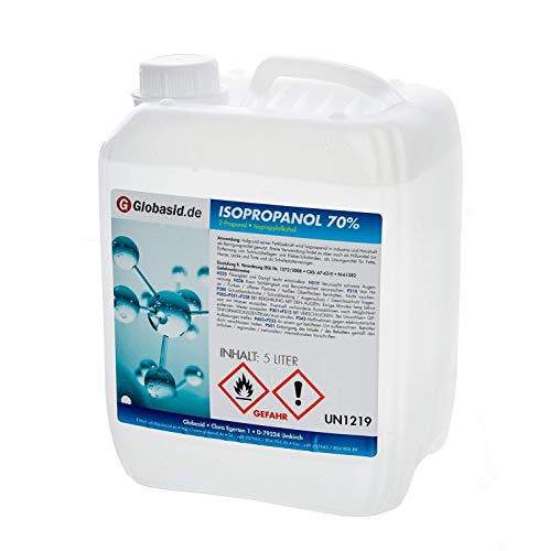 1 x 5 L Isopropanol 70% Isopropylalkohol 2-Propanol Lösungsmittel Fettlöser Nagellackentferner