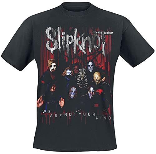 Slipknot Group Photo Männer T-Shirt schwarz L 100% Baumwolle Band-Merch, Bands