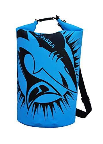 ExtaSea Dry Bag wasserdichter Packsack mit Tragegurt 40 Liter blau