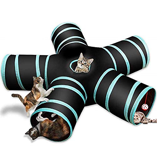 Katzen Spielsachen Katzenspielzeug Katzen Zelt Indoor Outdoor Faltbares Spielzeug für Haustiere Haustier Tunnel Hund Katzenübungsspielzeug 5 Way