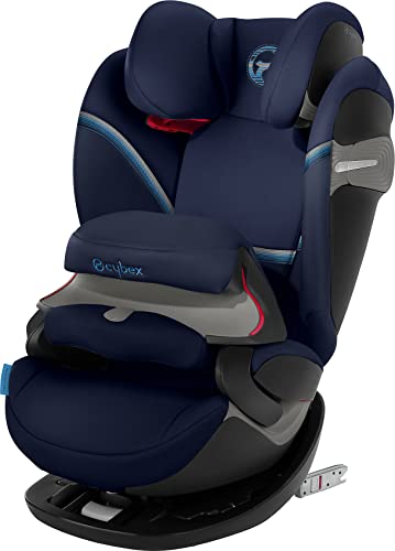 CYBEX Gold 2-in-1 Kinder-Autositz Pallas S-Fix, für Autos mit und ohne ISOFIX, Gruppe 1/2/3 (9-36 kg), Ab ca. 9 Monate bis ca. 12 Jahre, navy blue