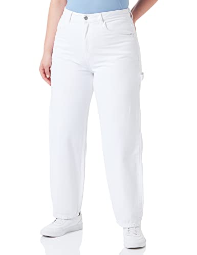 Dr. Denim Damen Faye Worker Jeans, White, M/32