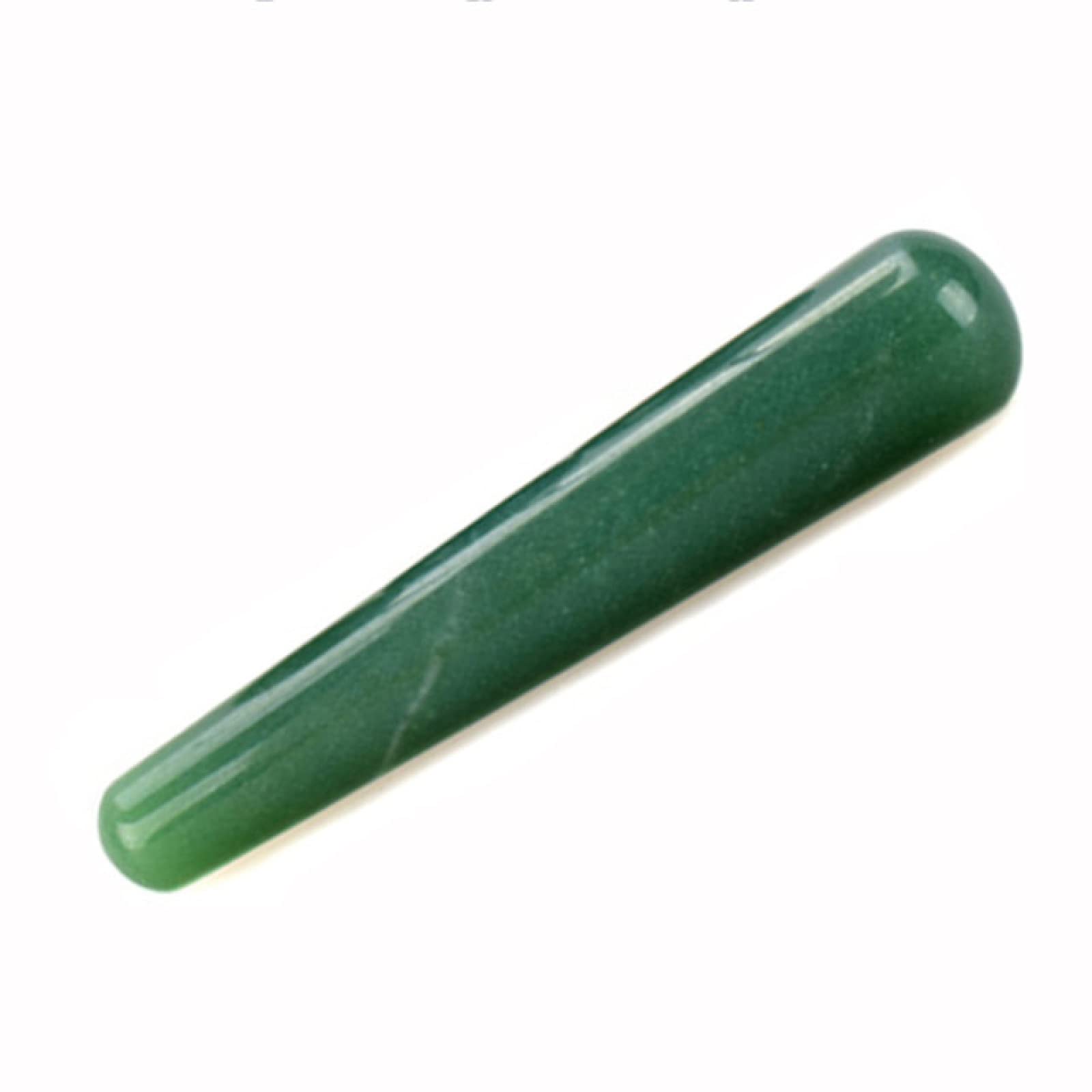3pc natürliches grünes Jade-Yoni-Ei-Kristall-Ei-Stein-Eier Kegel-Übungsbälle Exerciser-Massage-Quarzkugel, Yoni-Ei-Set Steine (Color : Massage Stick)
