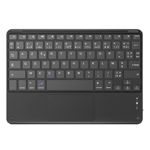 Blackview Kabellose Tastatur (AZERTY, Bluetooth, kompatibel mit Windows, iOS und Android) schwarz